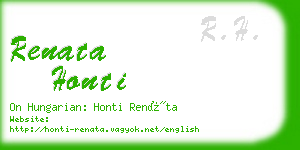 renata honti business card